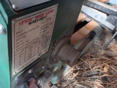 large Central Machinery wood lathe 12"x36"