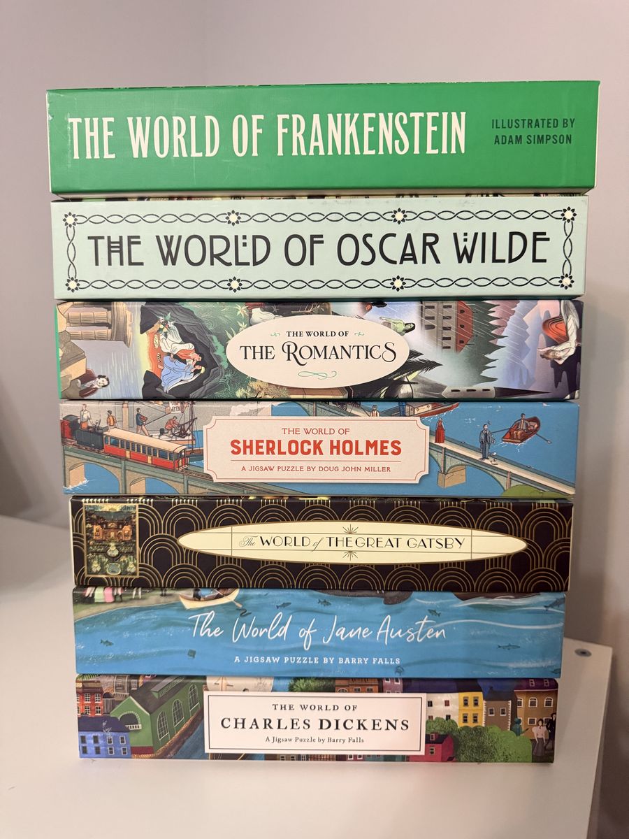 The World Of Puzzle Lot Oscar Wilde, Romantics, Sherlock Holmes, Gatsby, Charles Dickens