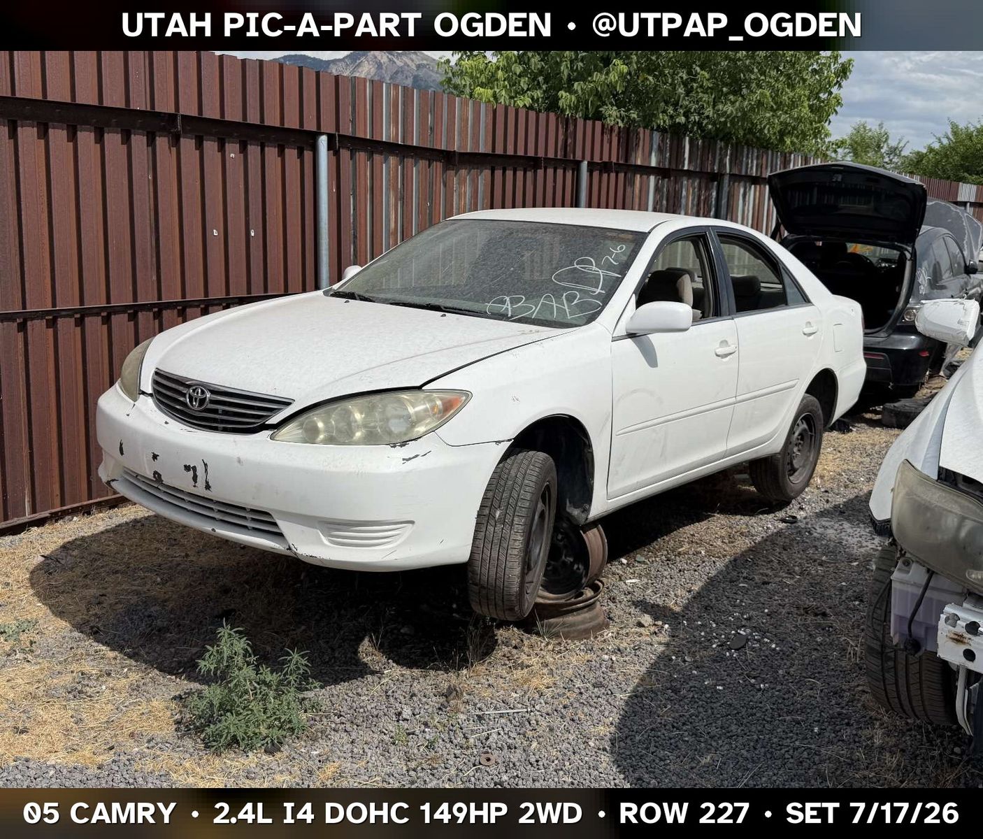 2005 Toyota Camry Parts - UTPAP Ogden