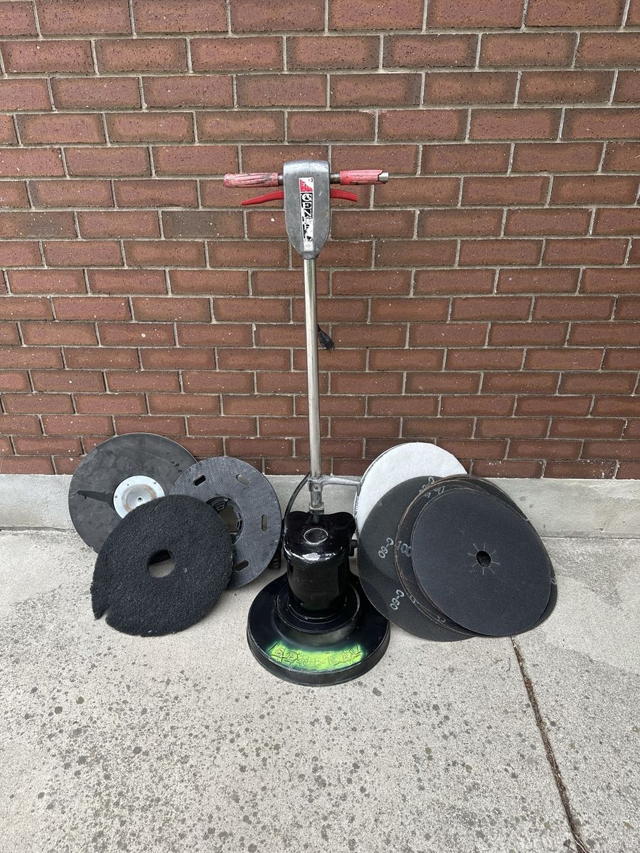 General Floor Buffer Polisher Machine with Assorted Pads and Brushes