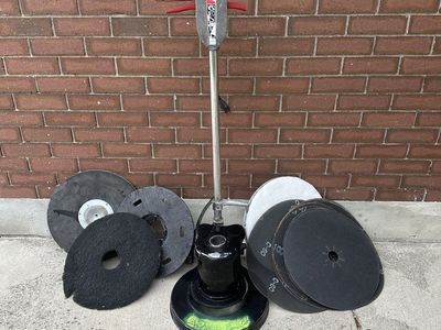 General Floor Buffer Polisher Machine with Assorted Pads and Brushes