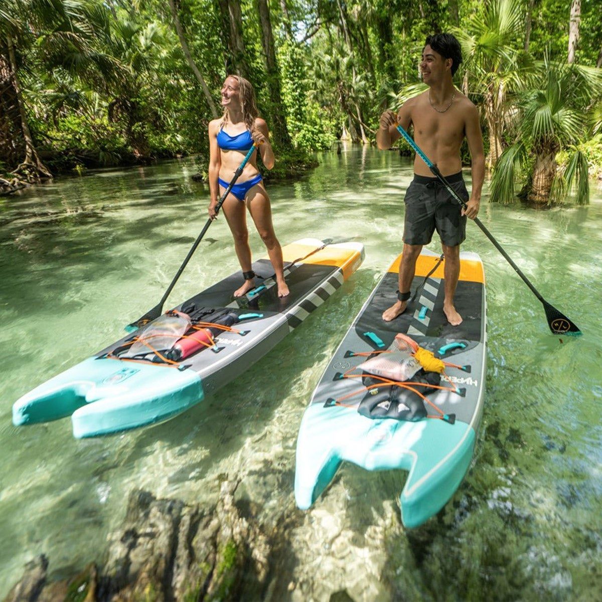 HO Sports Hyperlite 10' Elevation 2.0 Dual Pontoon Stand Up Paddleboard iSUP 1741400 #107115