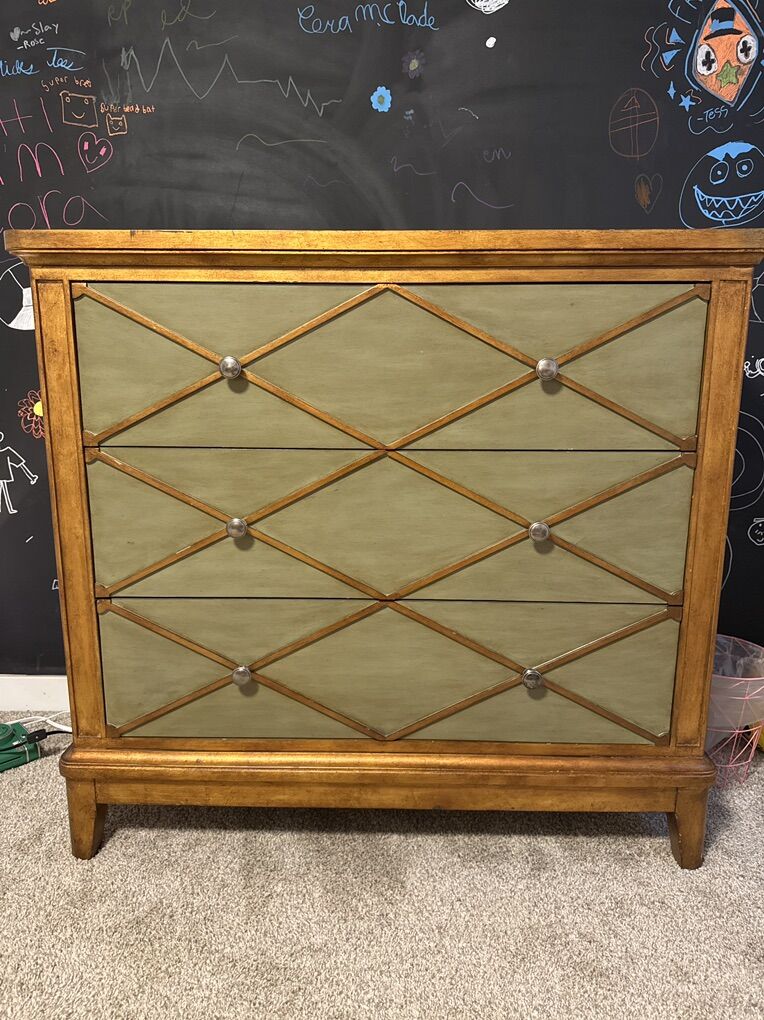 Green and Gold Designer Dresser