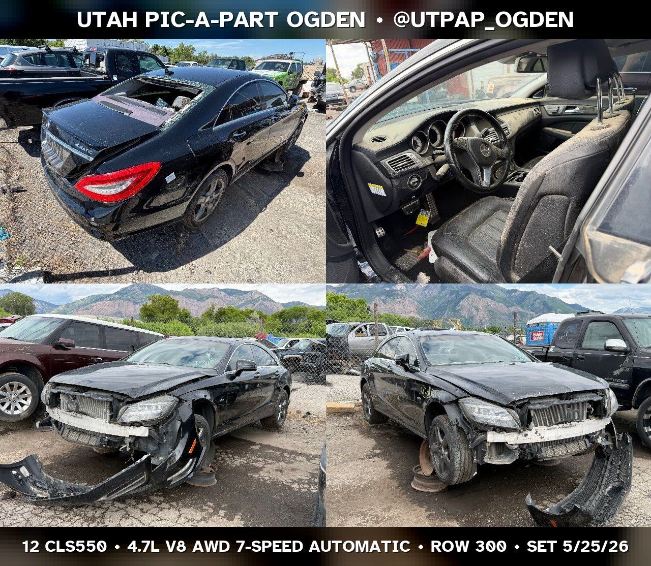 2012 Mercedes-Benz CLS550 C218 Parts - UTPAP Ogden