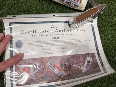 Limited 2008 Titleist Scotty Cameron Newport 2 Button Back Select Putter with COA & Headcover