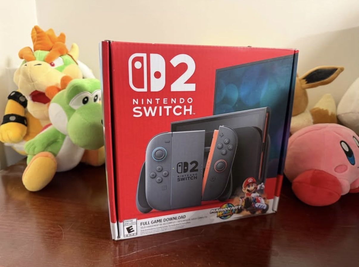Nintendo Switch 2 with Mario kart bundle. 