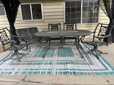 Patio Furniture table chairs glider