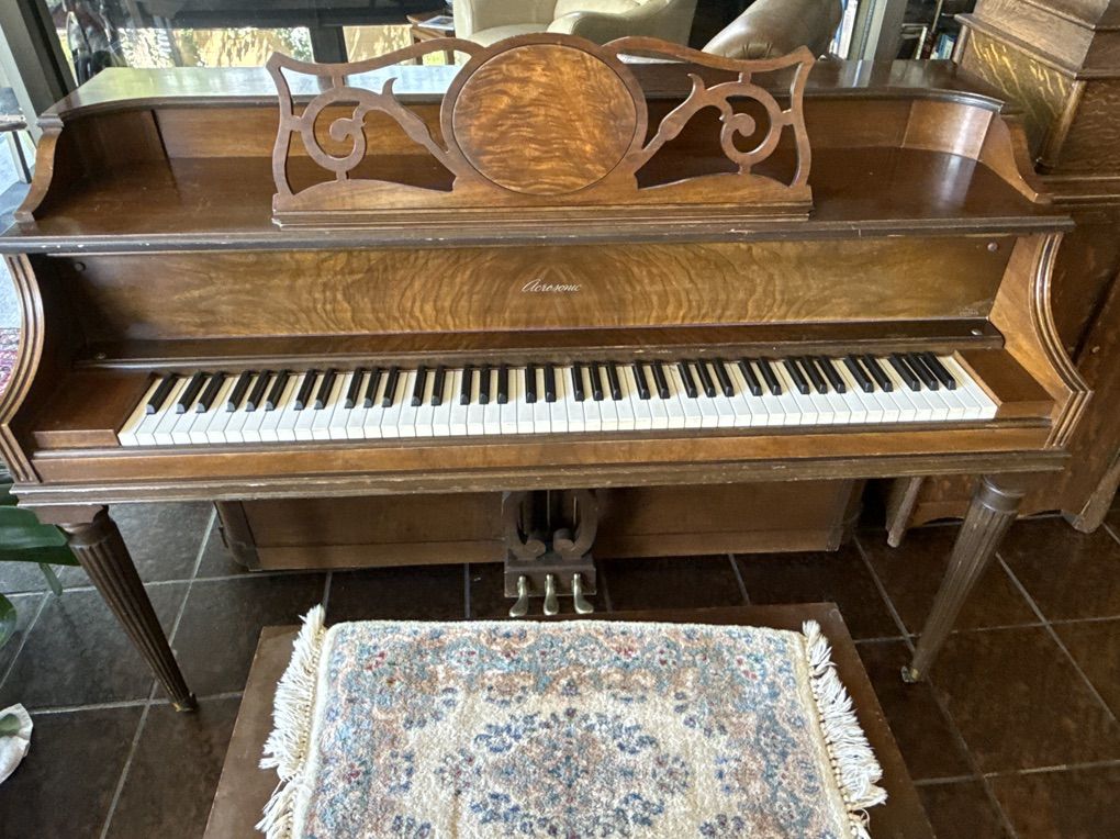 Baldwin Acrosonic Piano With Ivory Keys