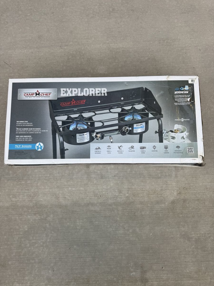 *Brand New* Camp Chef Explorer Two-Burner Propane Stove