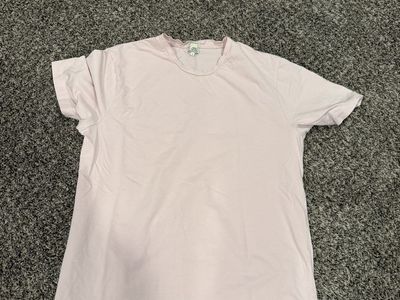 Swet Tailor Light Pink Short Sleeve Crewneck T-Shirt Size XL