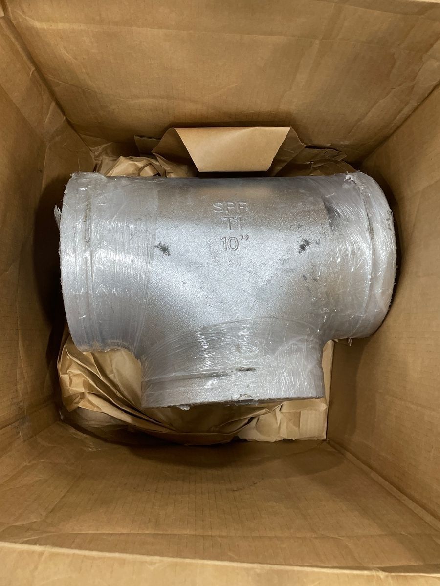 10" grooved pipe TEE galvanized