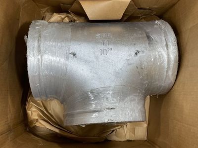 10" grooved pipe TEE galvanized