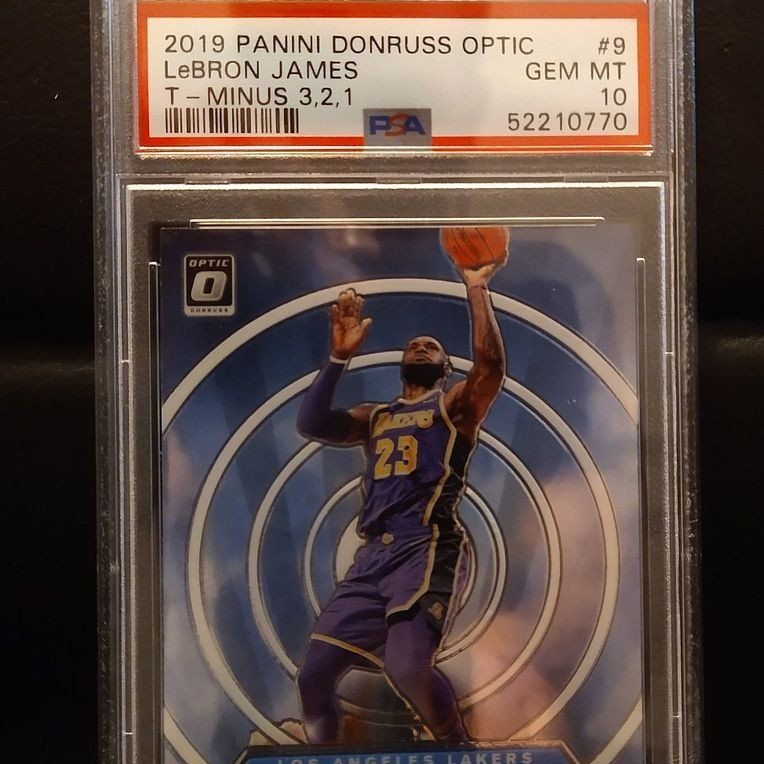 LeBron James Donruss Optic  T-Minus 3,2,1 PSA 10 G