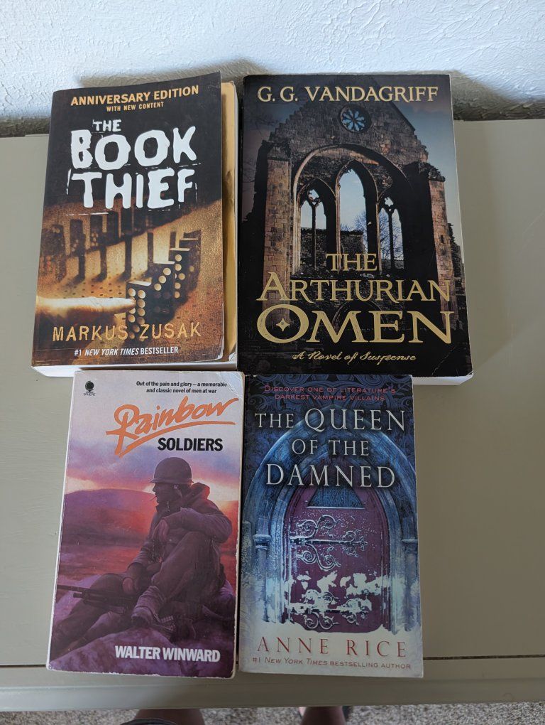 4 book variety bundle $10/$5 each