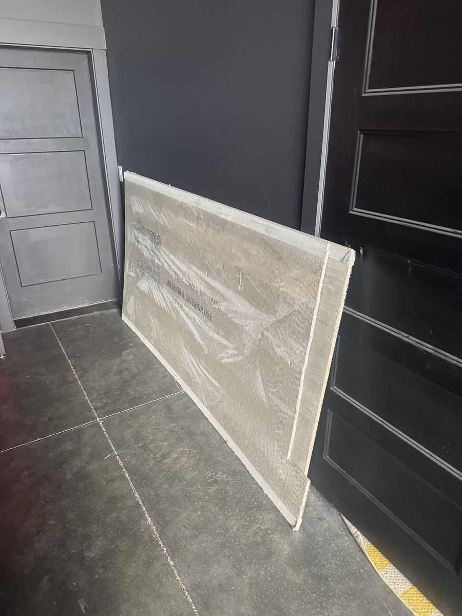 FREE- (2) 5/8” X 4’ x 8’ cement board