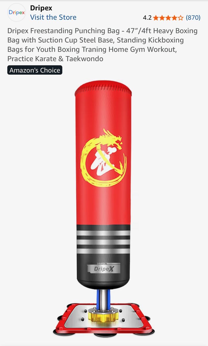 Kids punching bag