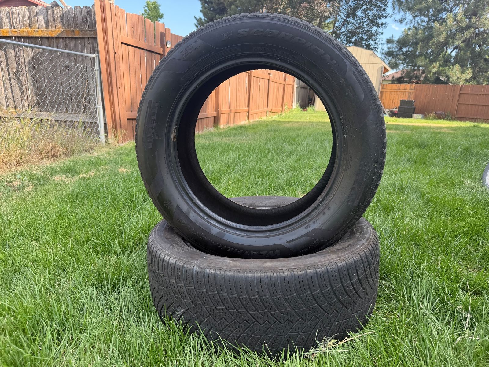 Pirelli Scorpion Weatheractive 255/55R19 111W M+S All-Season Tires - Pair (Used)
