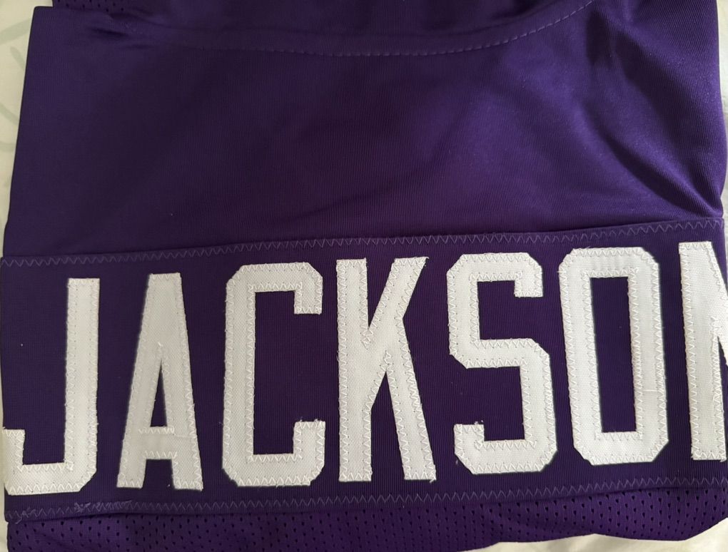 Lamar Jackson Autographed Football Jersey