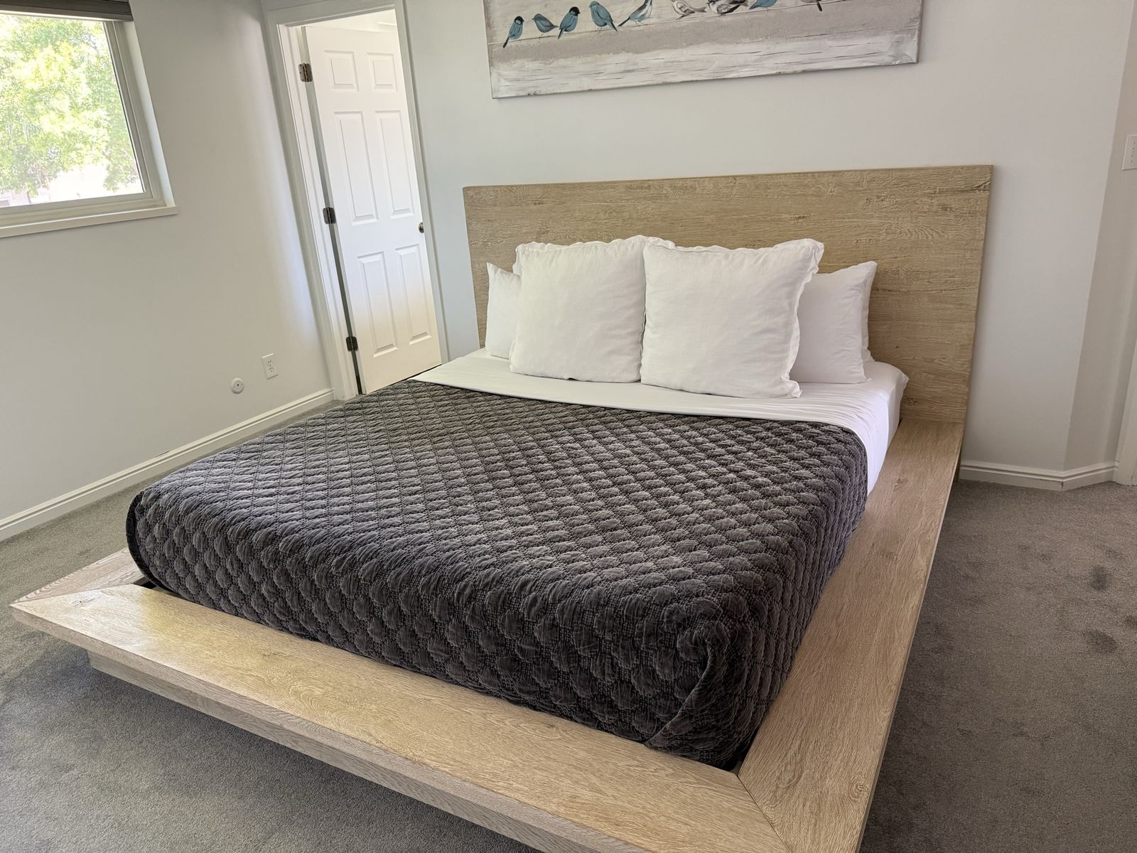 RESTORATION HARDWARE / RUSSIAN OAK KING SIZED BED.