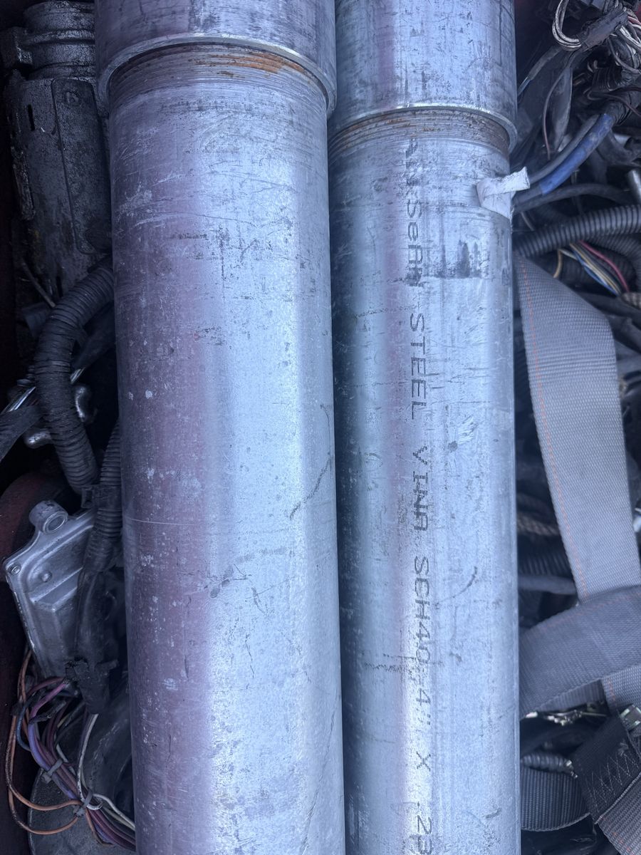 4”x20’ galvanized pipe