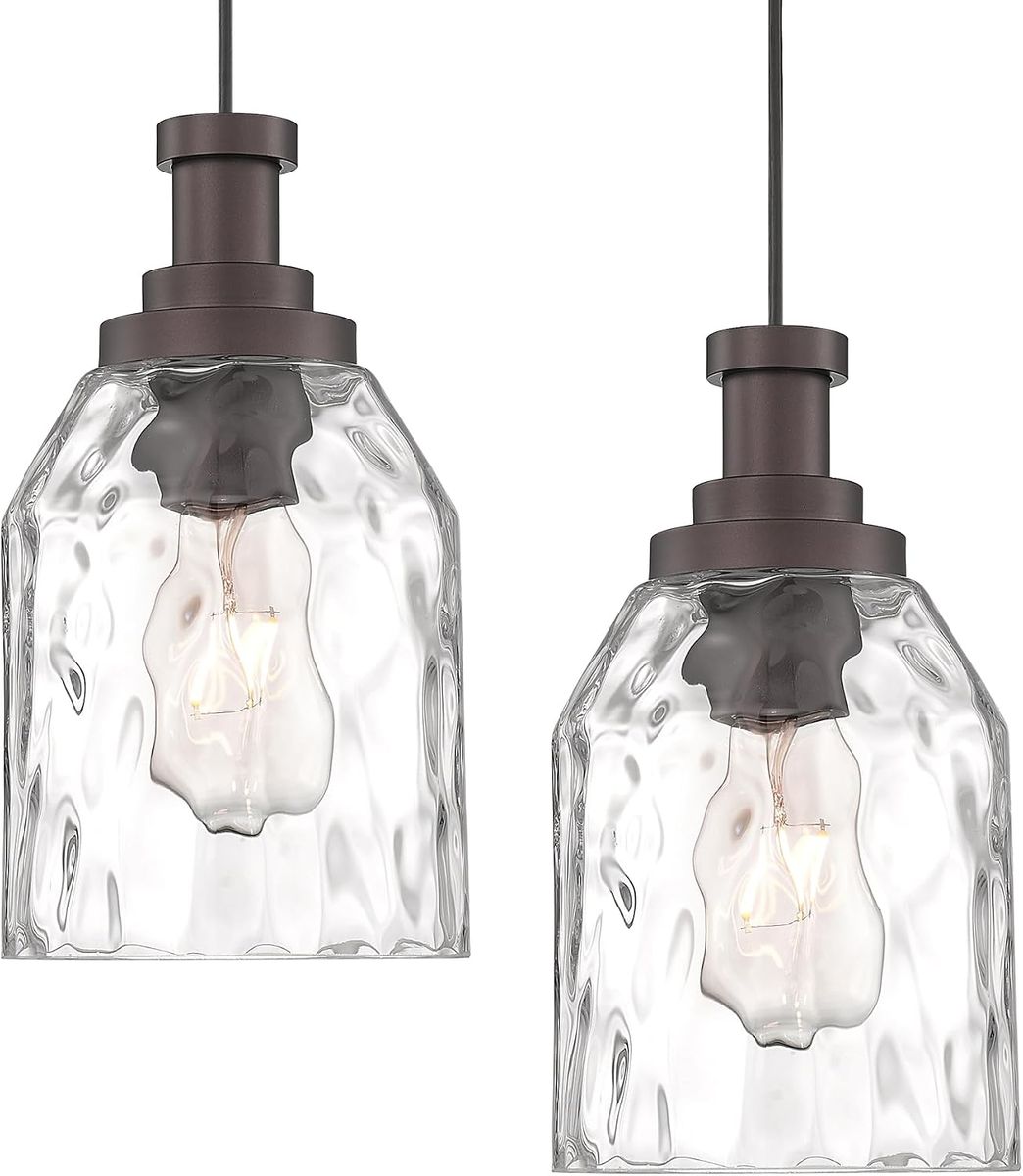 3 Pack - Rubbed Bronze Modern Pendant Island Kitchen Lights