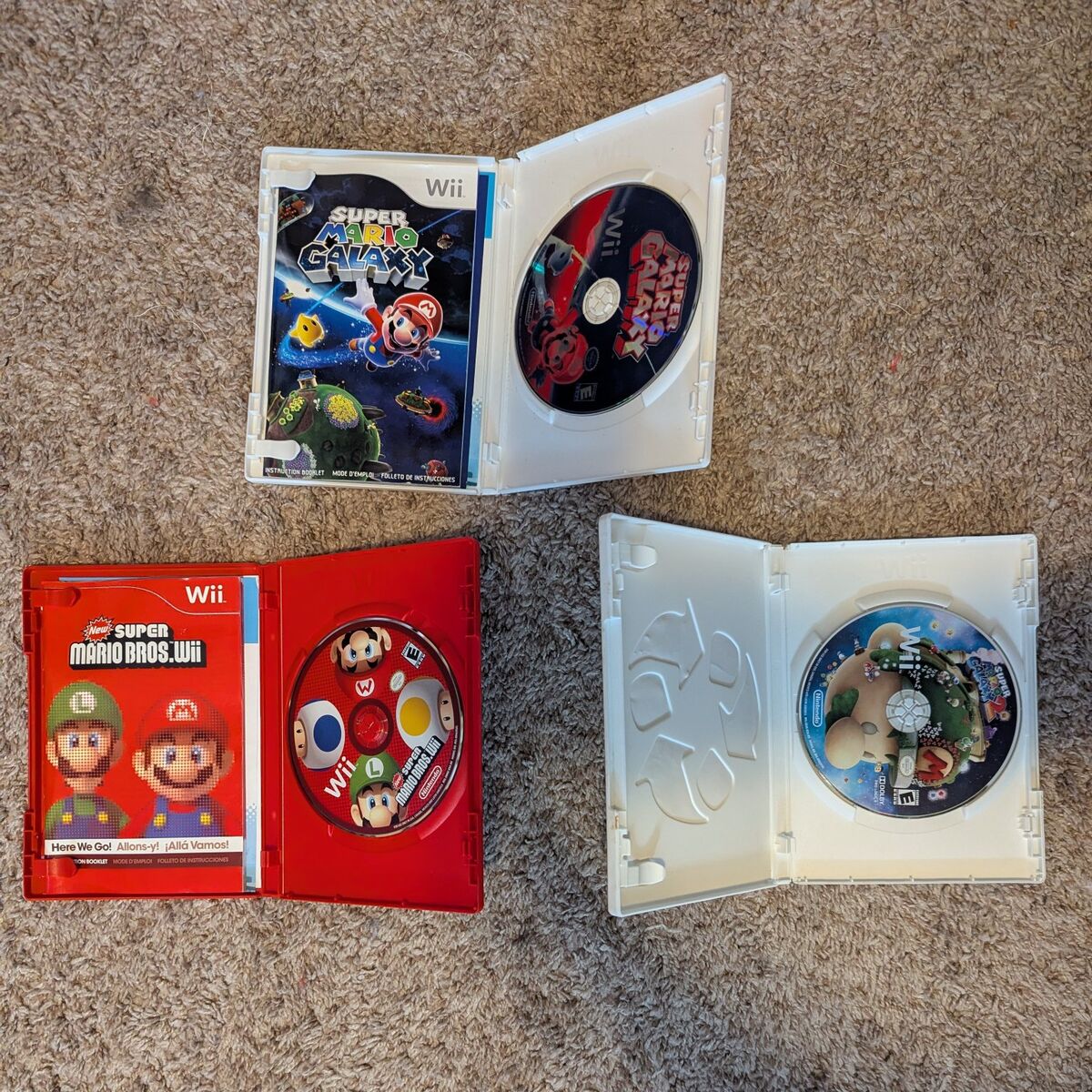 3 Mario Wii games