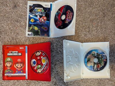 3 Mario Wii games