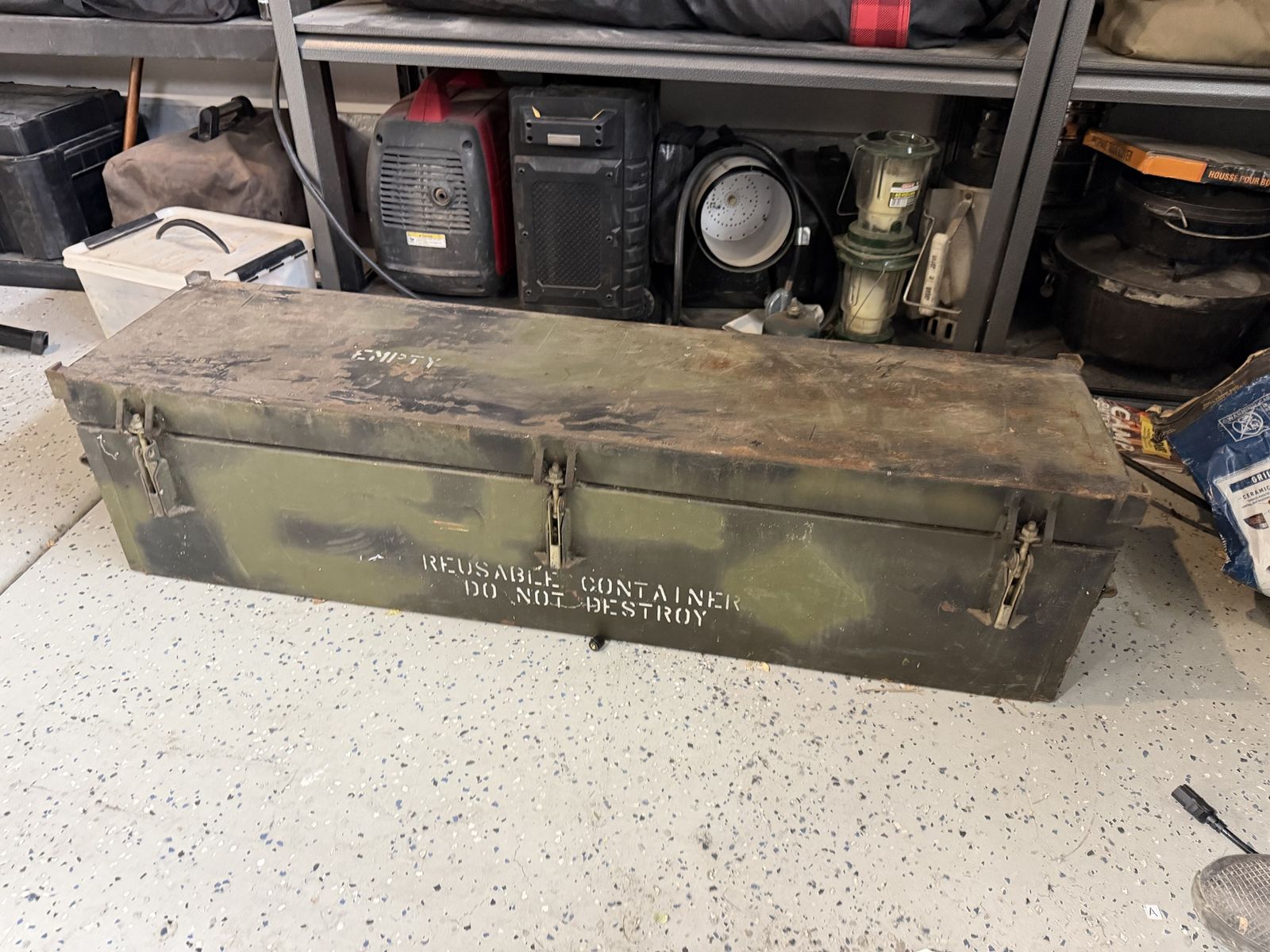 Heavy Duty Military Steel Ammo Box