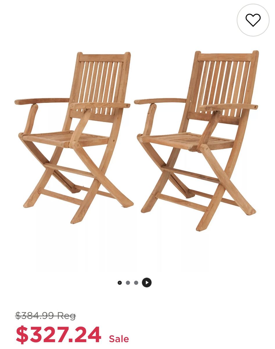 NEW TWO Yogya Folding Armchair Teakwood