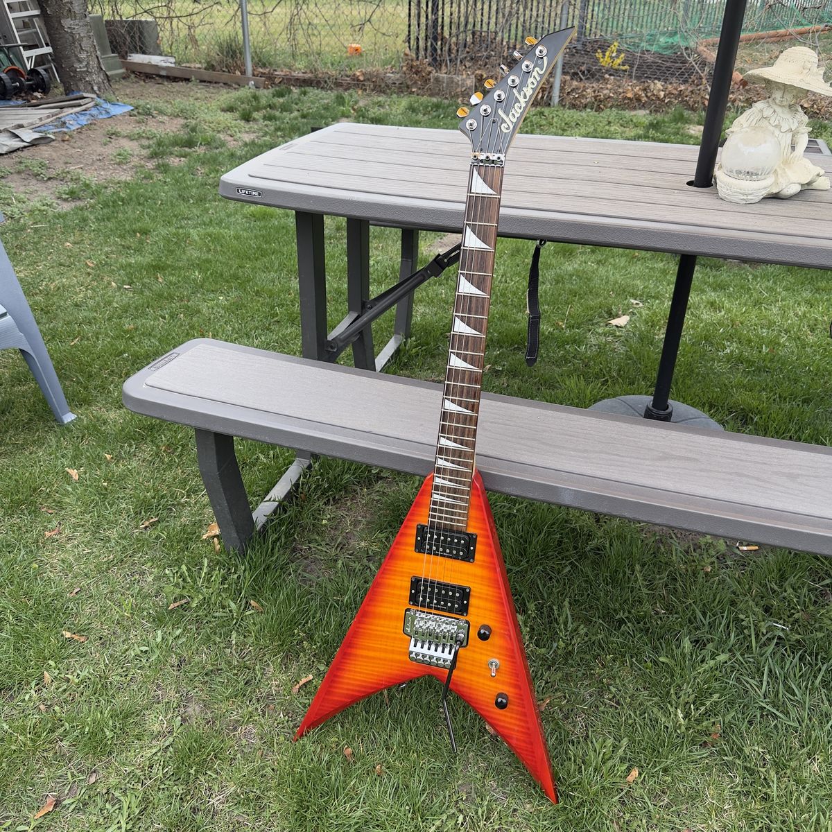 Jackson KVX10 King V Electric Guitar - Flame Top - Made in Japan