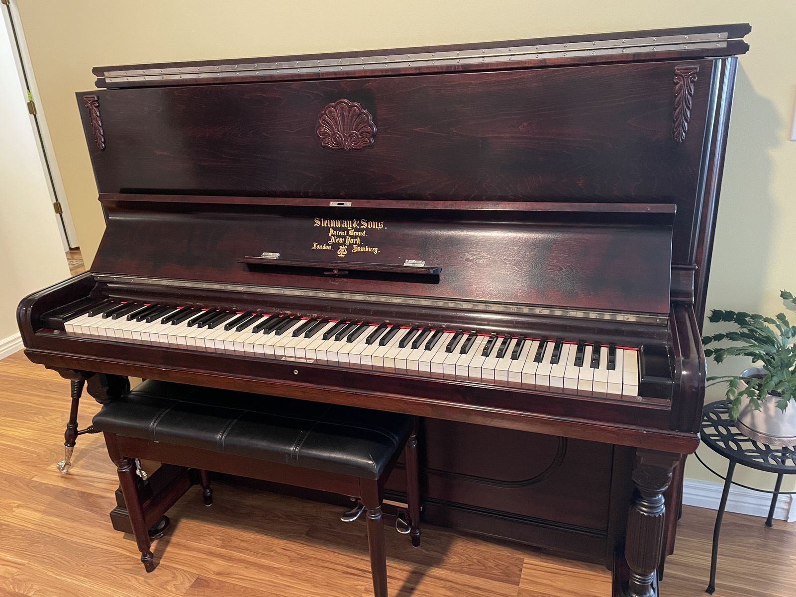 Refurbished Vintage Steinway & Sons Upright Piano – Circa 1891