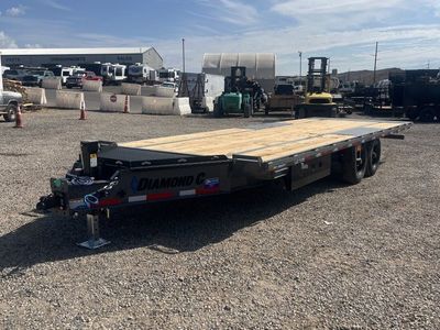 8.5x24 Diamond C DET 210 Deckover Tilt Trailer - 23K GVWR -