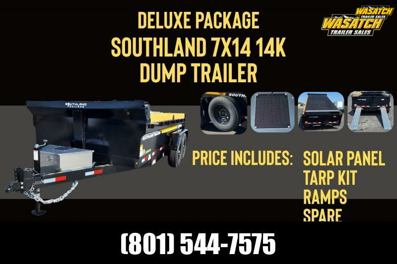2026 Southland Trailers 7X14 14K with Spare Dump Trailer