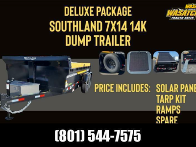 2026 Southland Trailers 7X14 14K with Spare Dump Trailer