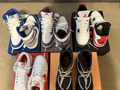 Nike & Jordan Sneaker Collection Assorted Models Sizes