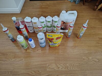 Misc. I Sold my RV. RV chemicals and roof sealant, sealed and unsealed good condition.