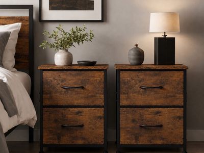 Set of 2 Modern Nightstands — $50
