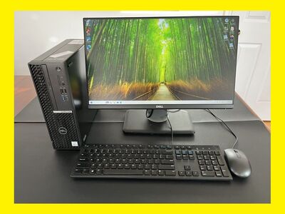 24GB RAM 6 CORE Dell i5-10500 @4.5 GHz 256GB SSD OptiPlex 5080 SFF Windows 11 Desktop Computer