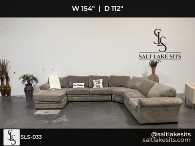 Sectional Chaise Gray Sofa Couch Delivery
