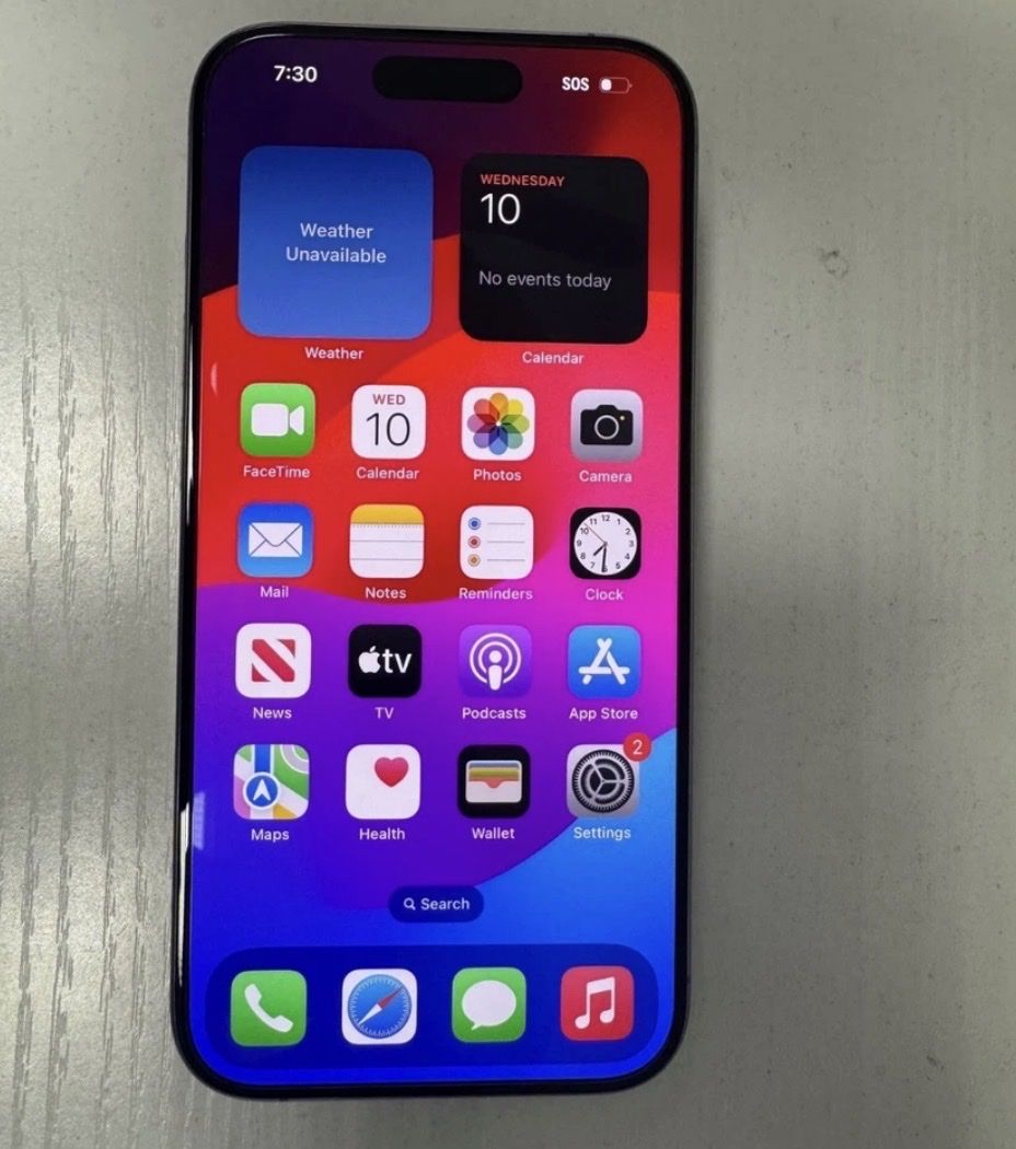 Iphone 15 pro 128gb unlocked(blue titanium)