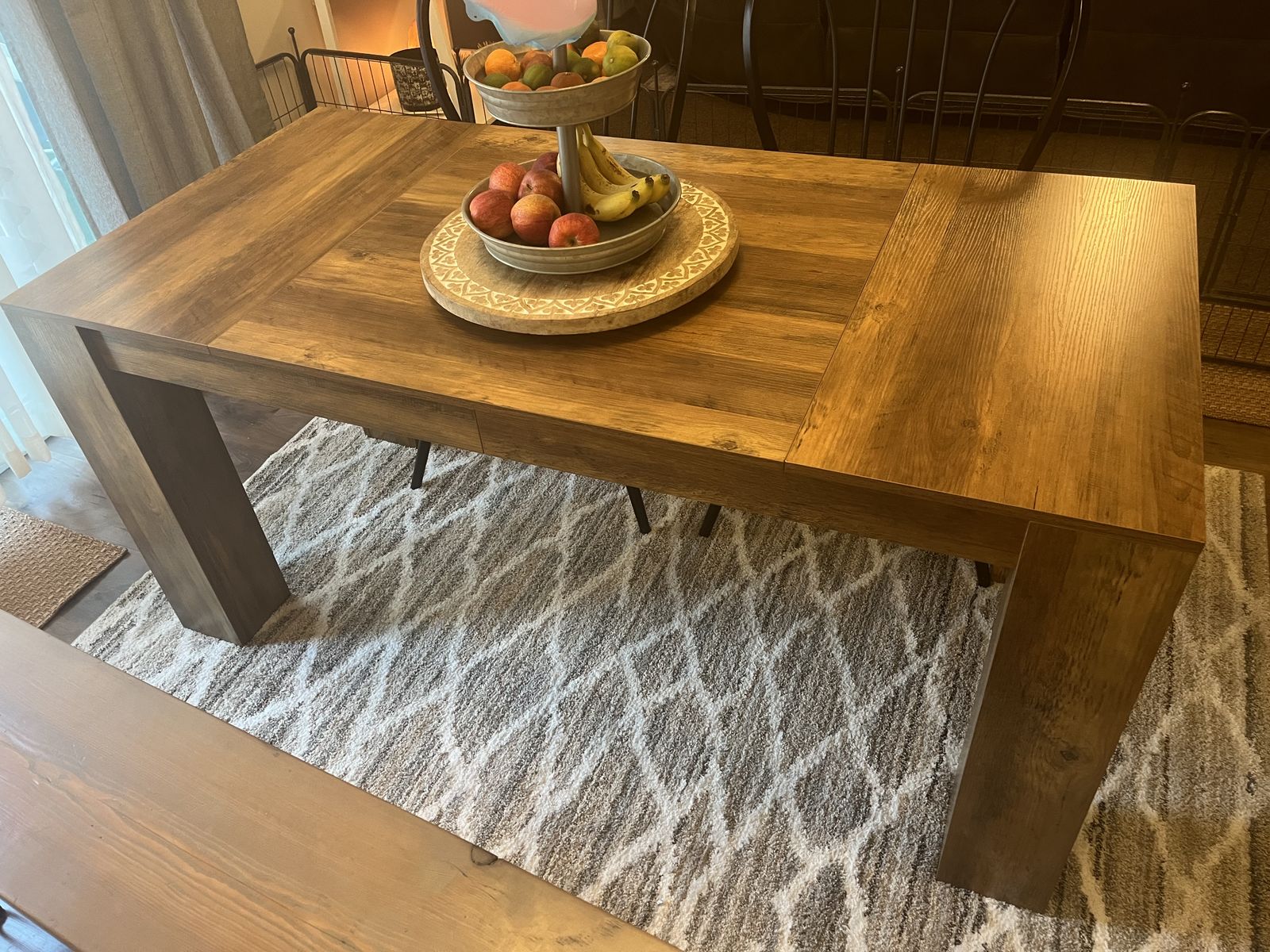 Kitchen table.
