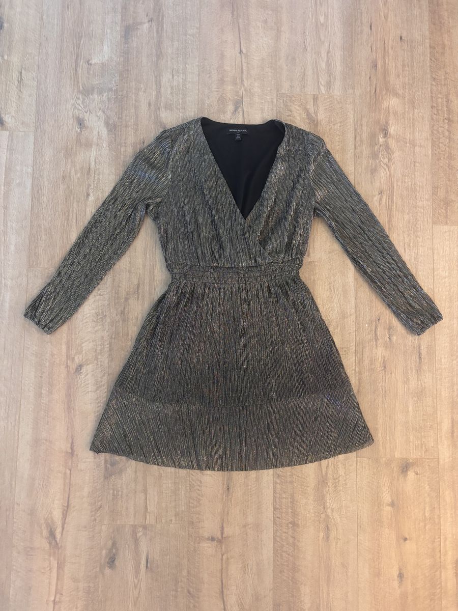 Black and gold party dress