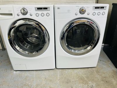Lg stackable or side by side washer and dryer set