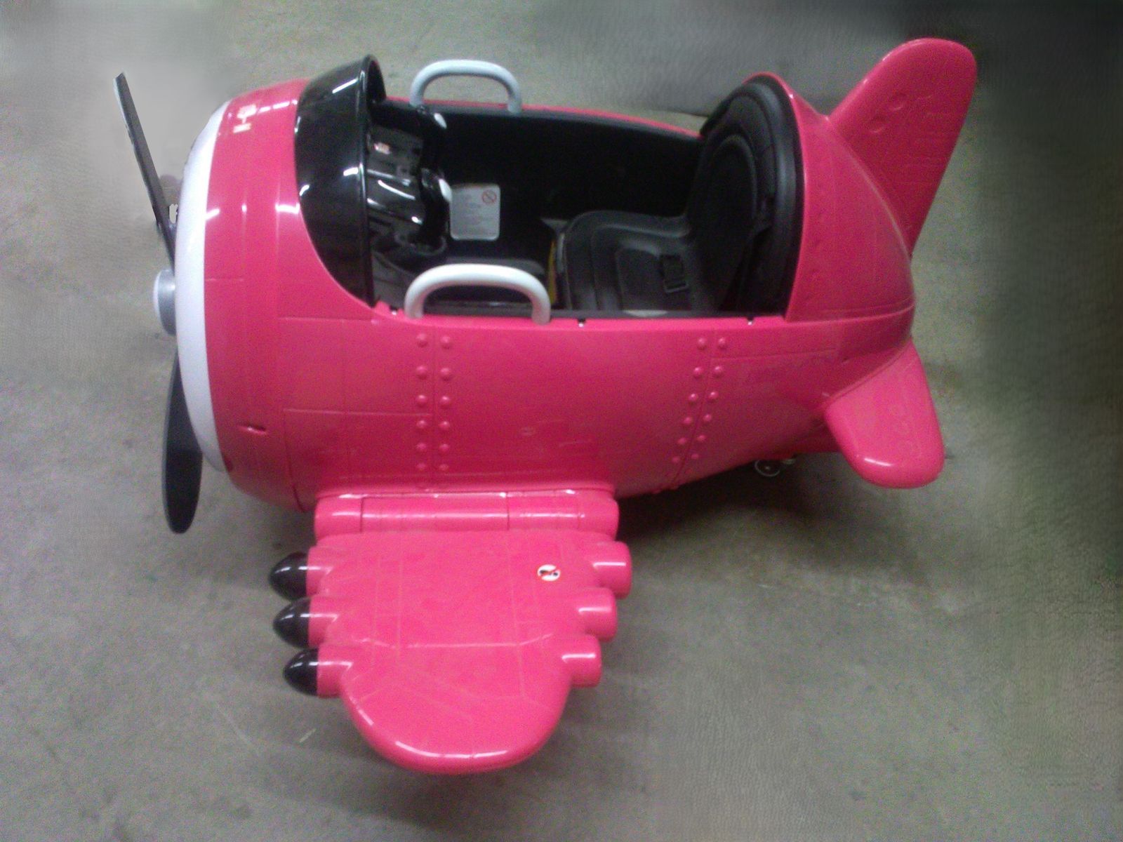 Kid's Electric Ride-on Pink 12V Airplane