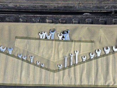 Metric & SAE Combination Wrench Set w/ Canvas Roll-Up Pouch