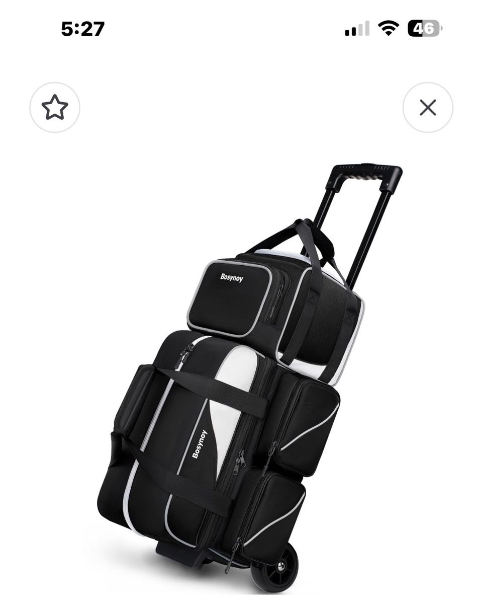 Bosynoy 3 Ball Bowling Bags with Wheels, NWT 60.00
