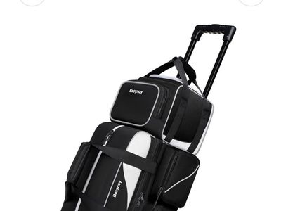 Bosynoy 3 Ball Bowling Bags with Wheels, NWT 60.00