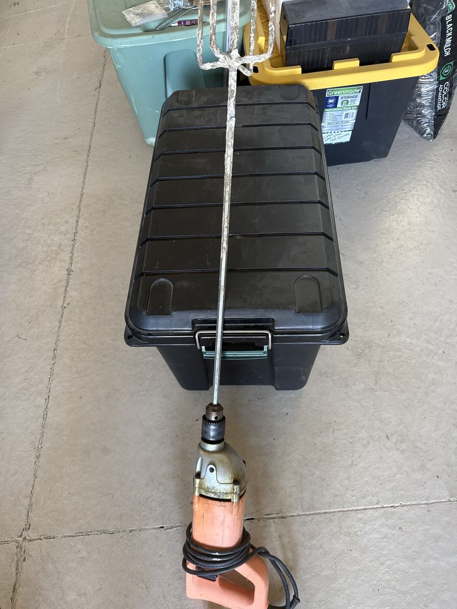 Heavy Duty Corded Electric Drill Mixer with Long Mixing Paddle