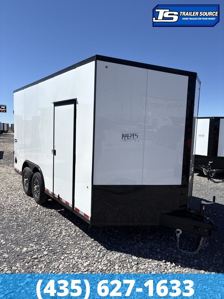 8.5x16 Look Element SE Enclosed Cargo Trailer - 7'6" Interior - 14K GVWR - .080 PolyCor, Alloy Wheels, Black Out Package