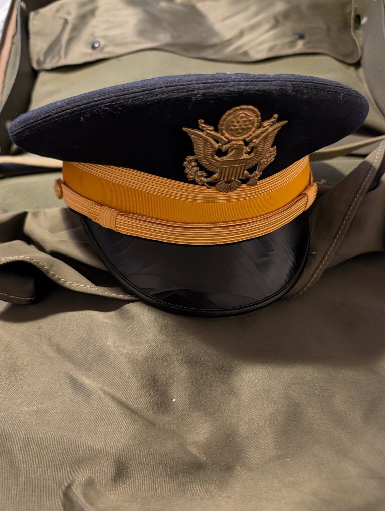 Vintage U.S. Army Officer Dress Cap by Flight Ace - Size 7 1/8